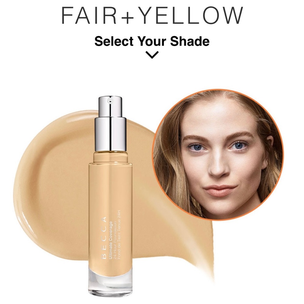 BECCA Shell 1W1 Ultimate Coverage 24hr Foundation $44 1oz